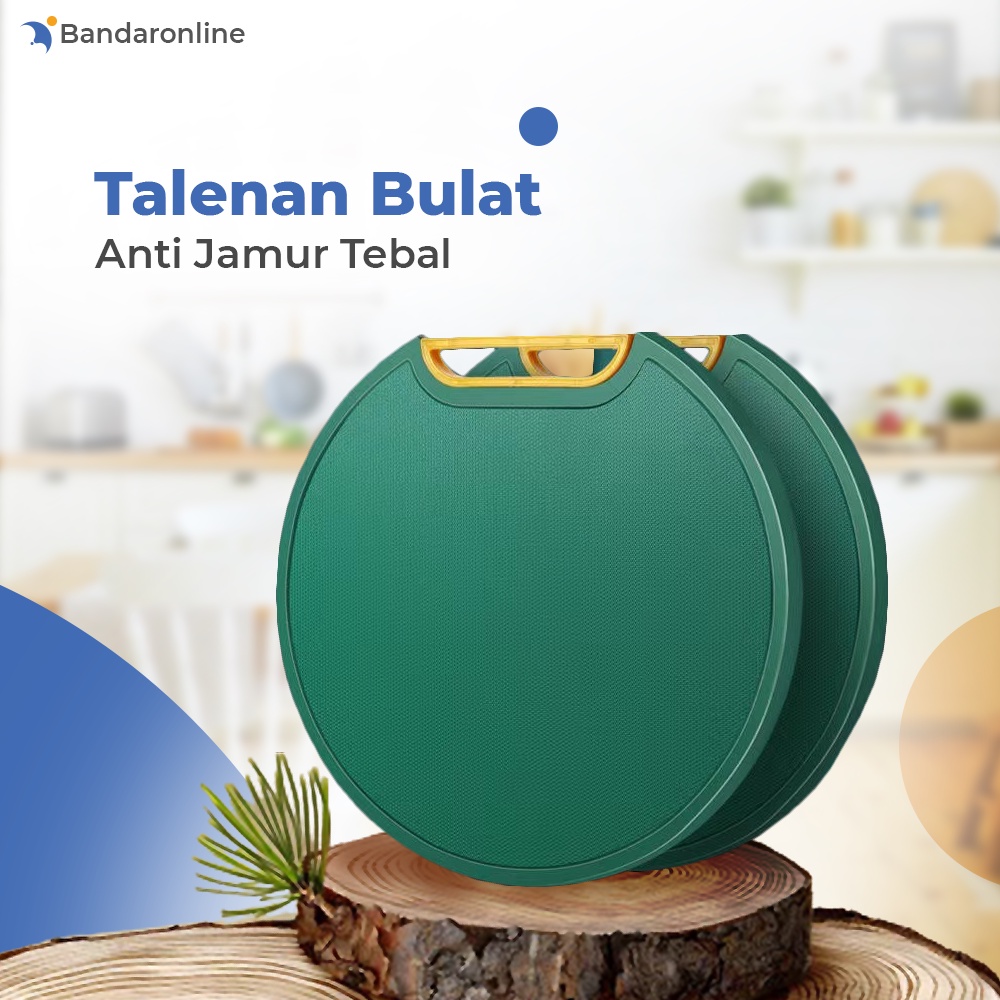 Talenan Bulat Anti Jamur Talenan Serbaguna Bahan PE Kualitas Tebal