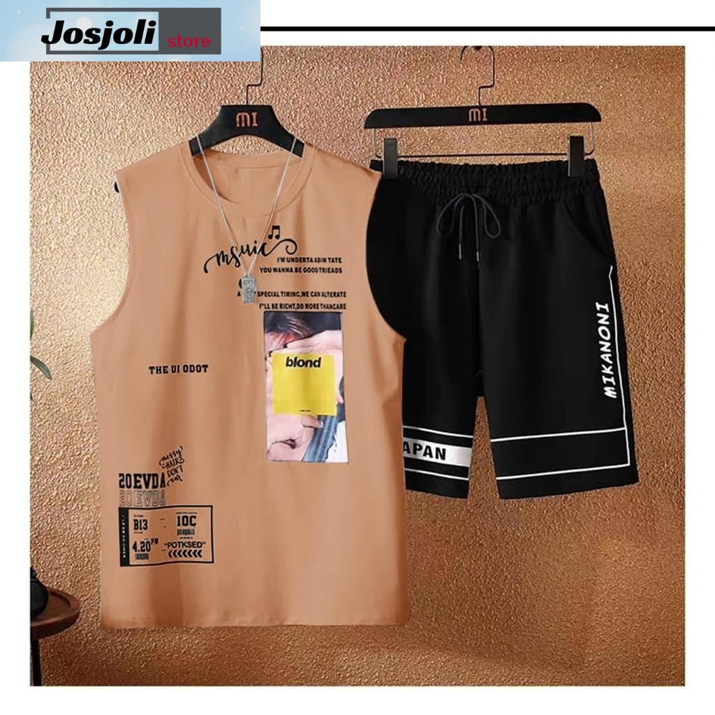 JOSJOLI_STORE/Stelan Odot/Satu Stel Atasan dan Bawahan Pria Dewasa/Size L XL