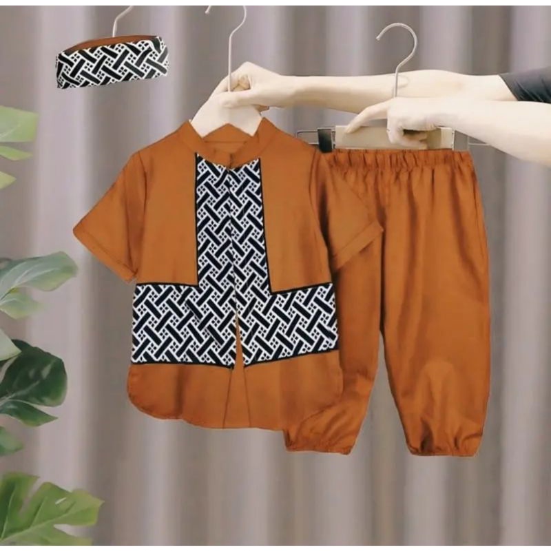 setelan Koko anak laki laki/baju muslim anak laki laki/pakaian muslim anak laki laki 1-10 tahun