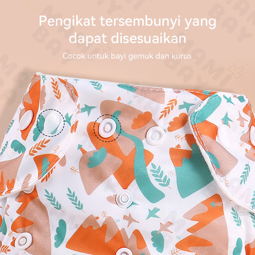 Mamibayi Popok Kain Celana Bayi Training Pants Anak Kancing Cloth Diaper Clodi Bayi Dapat Dicuci