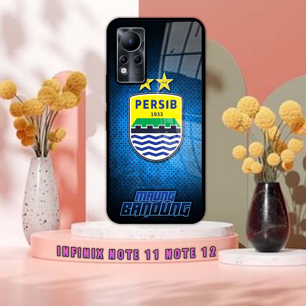 Custom Case Glossy  | Infinix Note 11 | Note 12 | Casing Hp Kilau Motif PERSIB