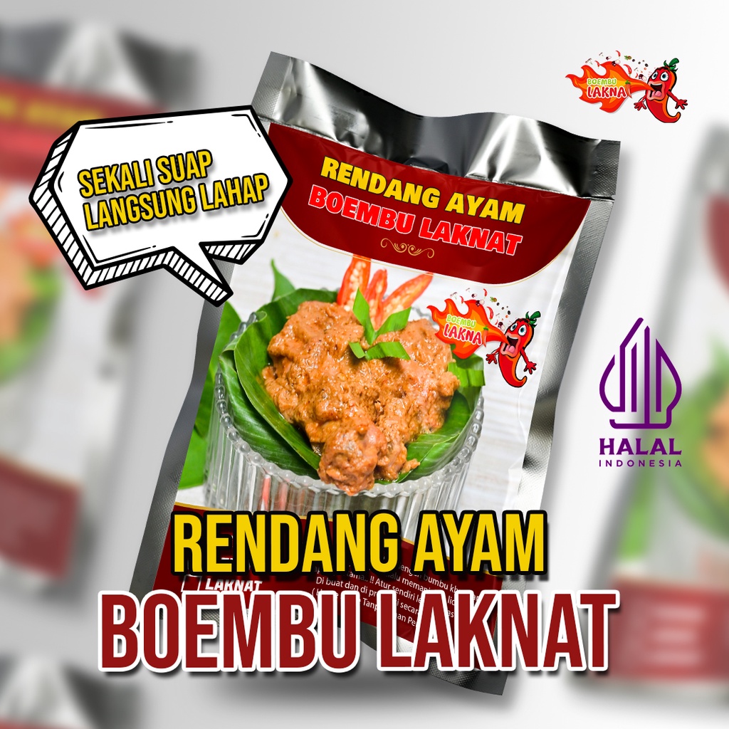 

RENDANG AYAM BOEMBU LAKNAT | INSTAN VACUM | PEDES MANTUL - 750