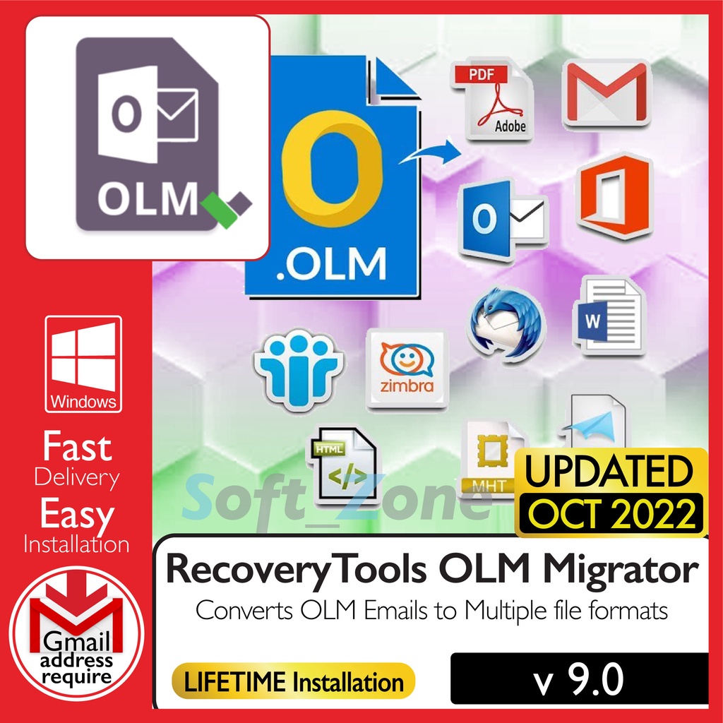 

RcvryTls OLM Mgrtr 9.0 - Cnvrts OLM Emls t Mltpl fl frmts [WINDOWS x64] - Dgtl Dwnld