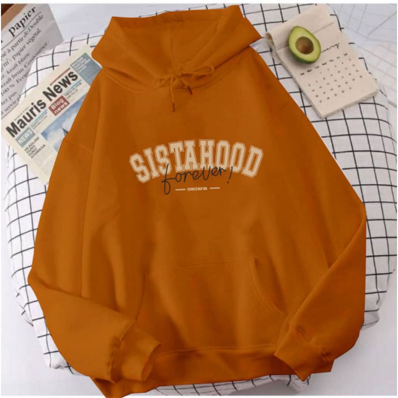 Sistahood L - XL 5 warna Sweater Hoodie (TEBAL PREMIUM READY)