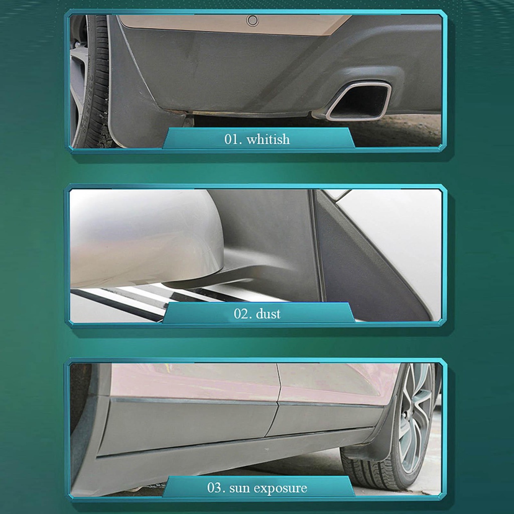 YGRETTE - HGKJ PLASTIC RESTORER Cairan Pembersih Plastik Mobil Plastic TRIM Restorer Coating 50 ml PENGHITAM BACK TO BLACK - HGKJ-S24 - Black