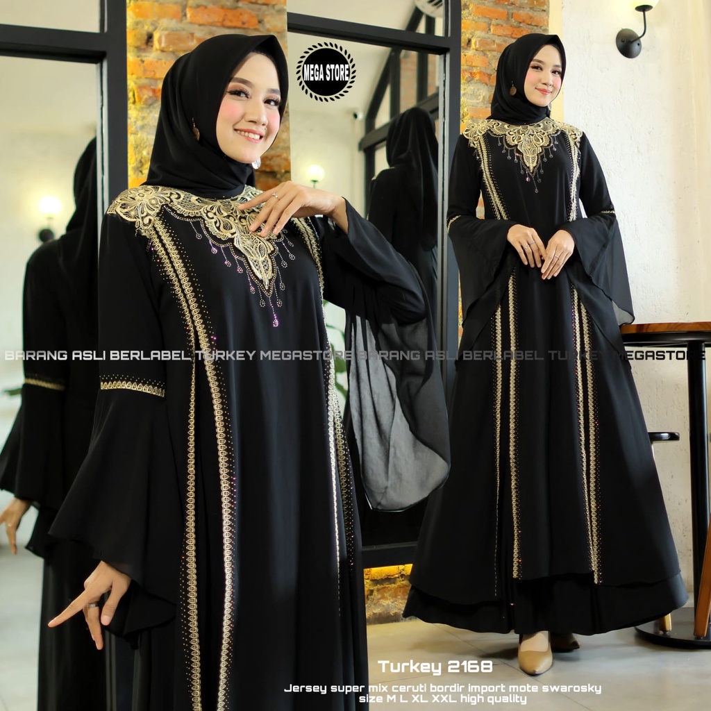 Gamis Turkey Bordir Gamis Muslim Original Produk By Farzolla