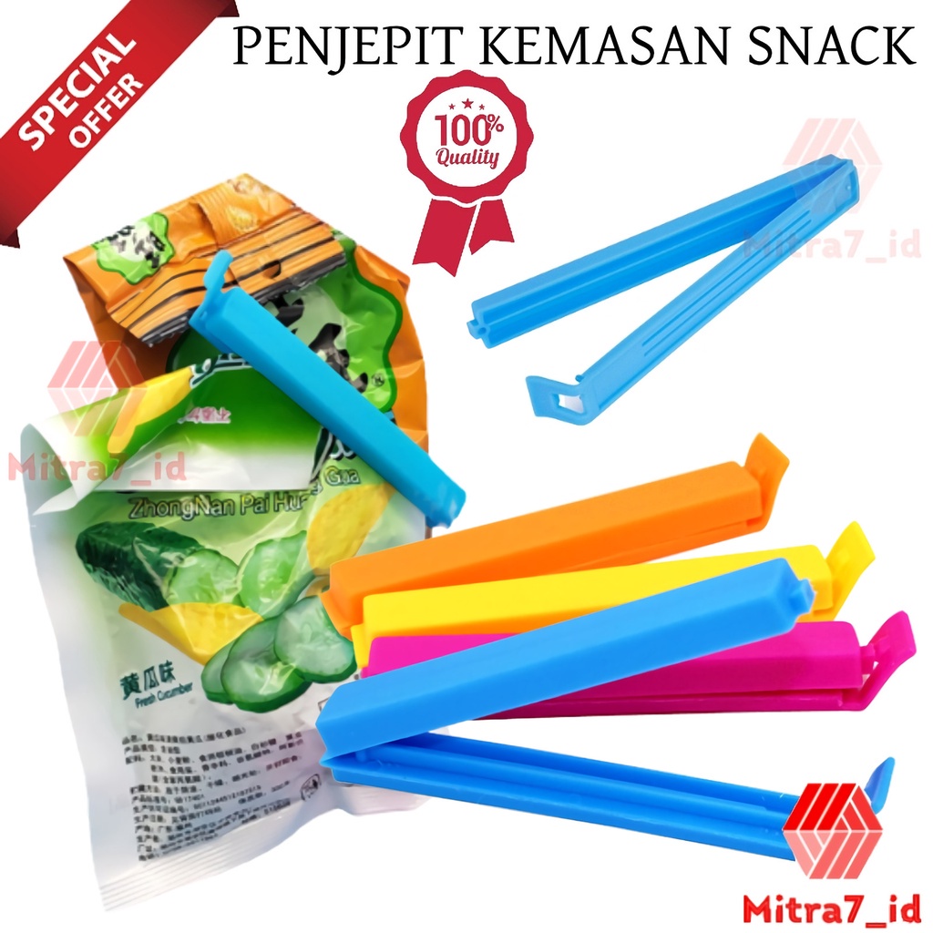 [M7] Klip Jepit Kantong Makanan / Food Snack Seal / Alat Segel Bungkus Snack / Jepitan Snack / Penjepit Snack