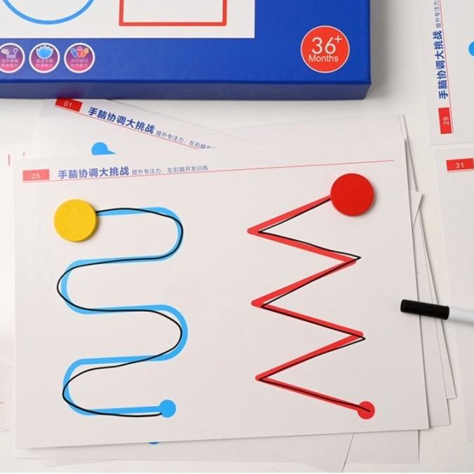 Orbit Training Finger Maze - Mainan Edukasi Melatih Konsentrasi Otak Kiri dan Kanan Anak