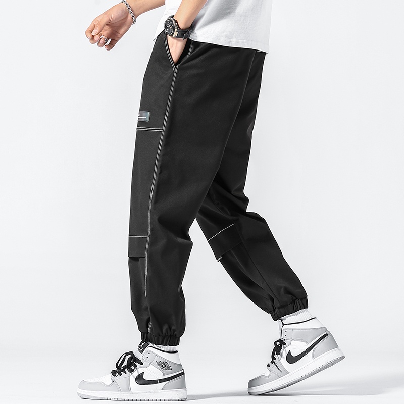 Celana Pria Celana Panjang Olahraga Casual Santai Sporty Saku Ritsleting Fashion Pants