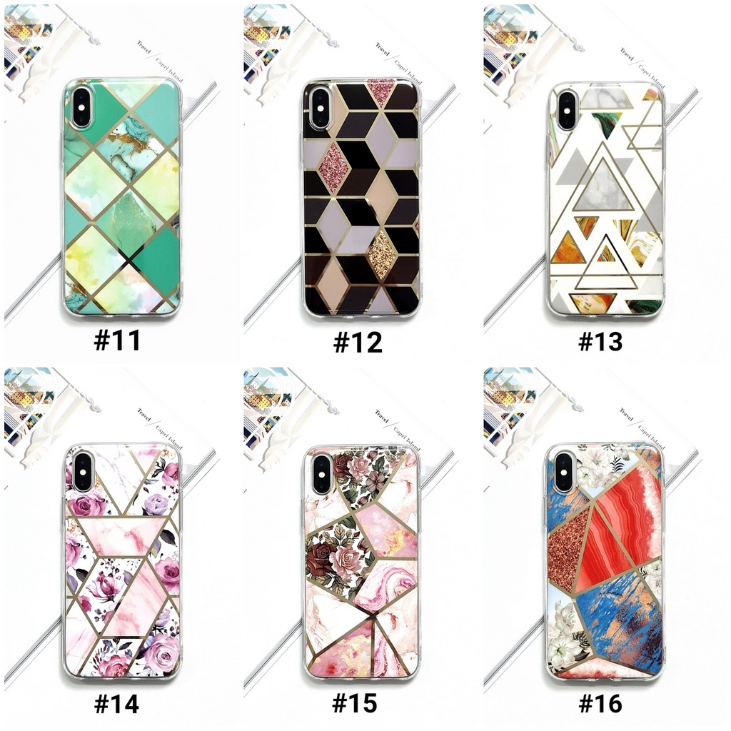 ALL TYPE GEOMETRI CASE IPHONE &amp; ANDROID | LIST TIPE ADA DIDESKRIPSI | GEOMETRI Soft Case Marble Casing Marmer