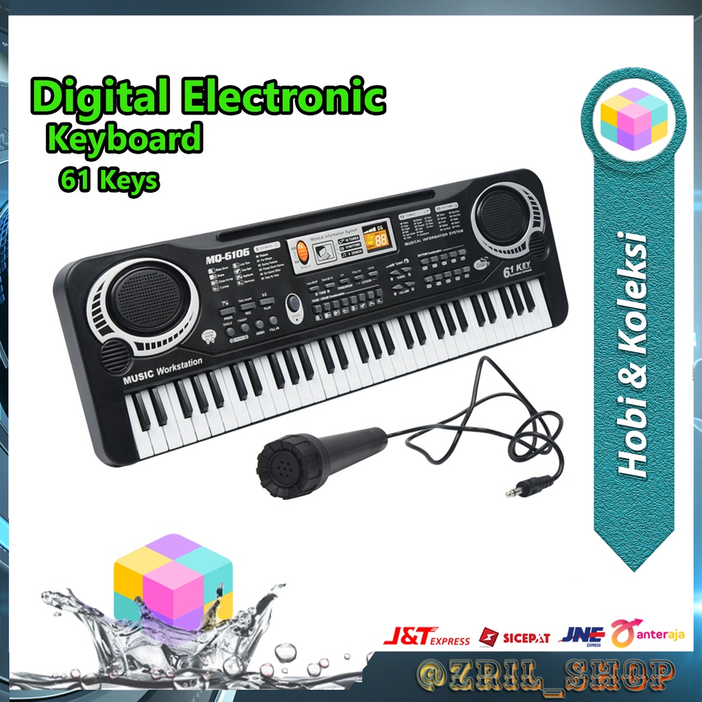 Keyboard Digital Elektronik 61 Keys Alat Musik Anak - 106