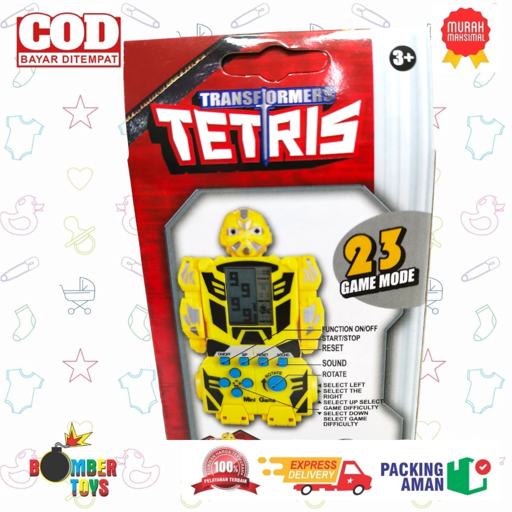 MAINAN ANAK TETRIS GAME UNIK TRANSFORMER TERBARU GAMEWATCH GIMBOI SNI