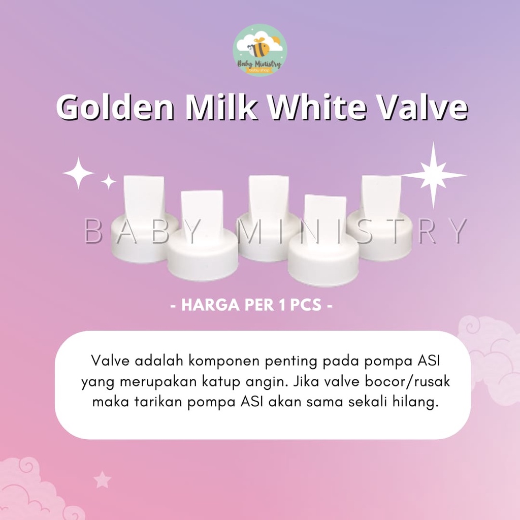 Golden Milk WHITE VALVE / Katup Silicone Spare Part / Aksesoris Breast Pump / VALVE