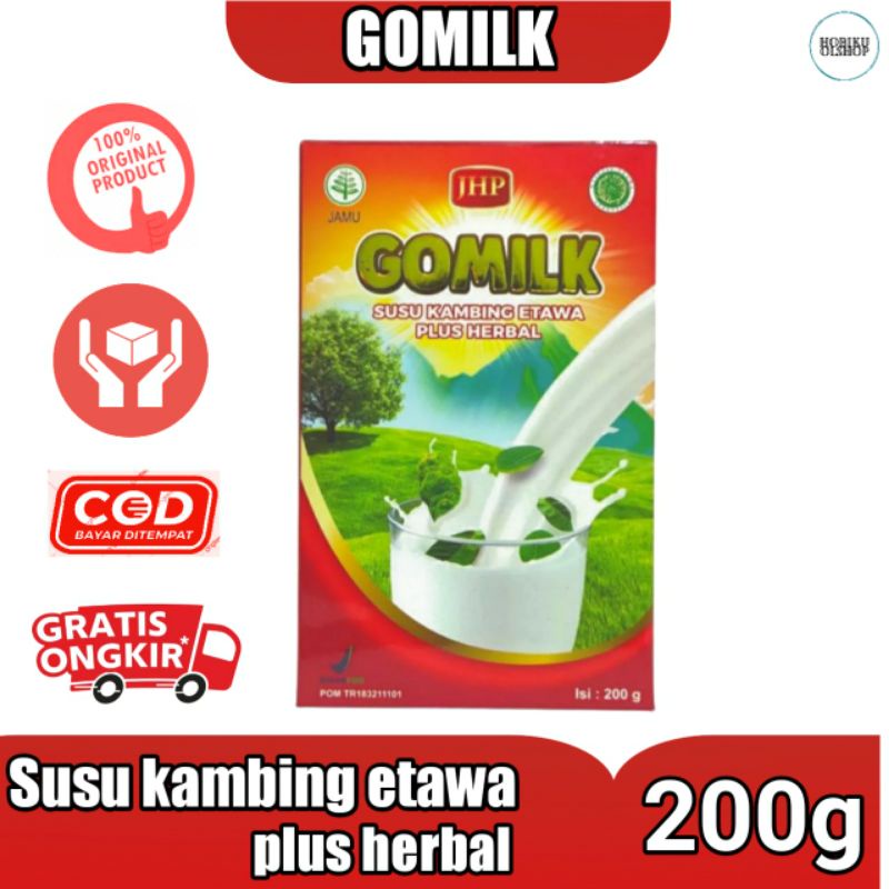 

gomilk susu kambing etawa plus herbal daun kelor 200gr