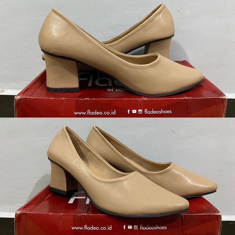 SEPATU PANTOFEL FLADEO - HIGH HEELS FORMAL WANITA