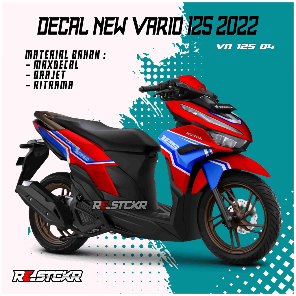 Decal New Vario 125 2023 desain 04 Vario 125 New 2023 vario new 125