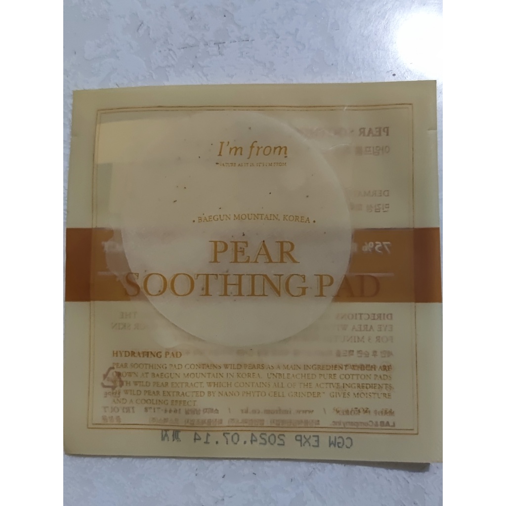 I'M FROM Pear Soothing Pad