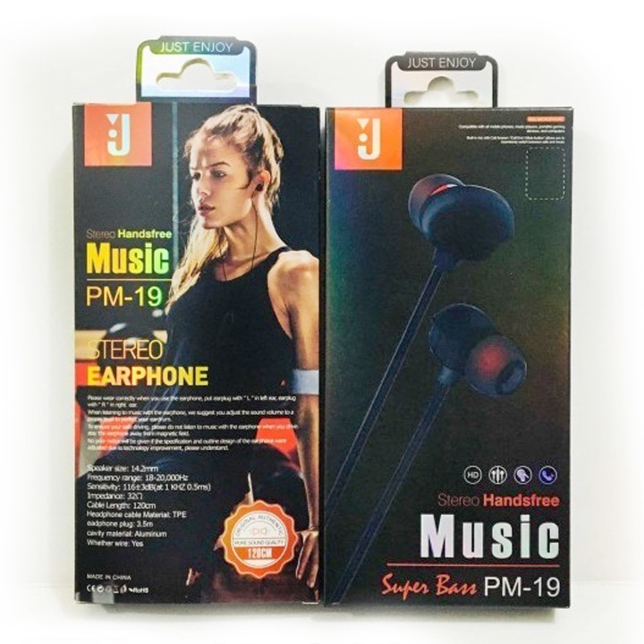 Headset JBL PM-19 Earphone Music Stereo Super Bass Untuk Smartphone