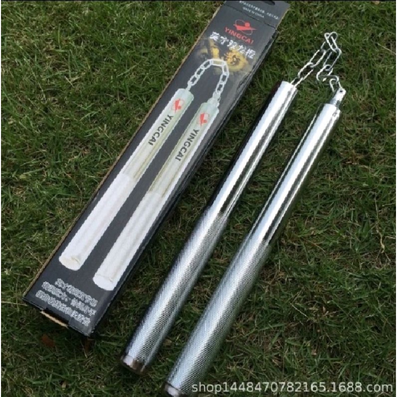 Double Stick Nunchaku Stainless Ruyung besi