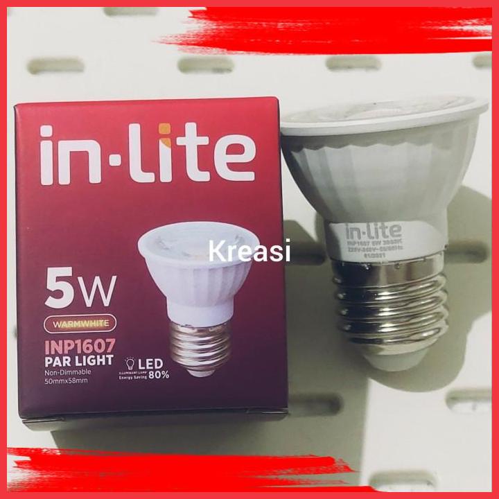 (KRE) LAMPU LED SPOTLIGHT IN-LITE 5W / 5 WATT INP1605 - PUTIH / KUNING