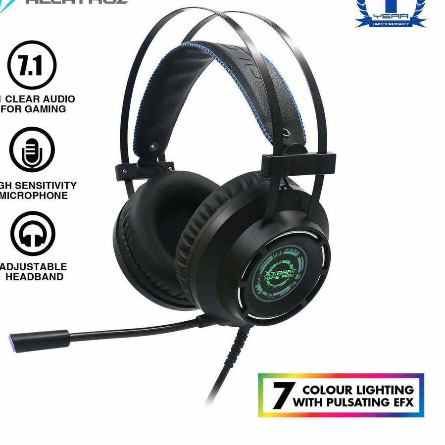 Sale[KI3]-Headset Gaming Alcatroz X-Craft HP 5 PRO 7.1 Surround Sound Free OTG Type C [ 1 Tahun Gara