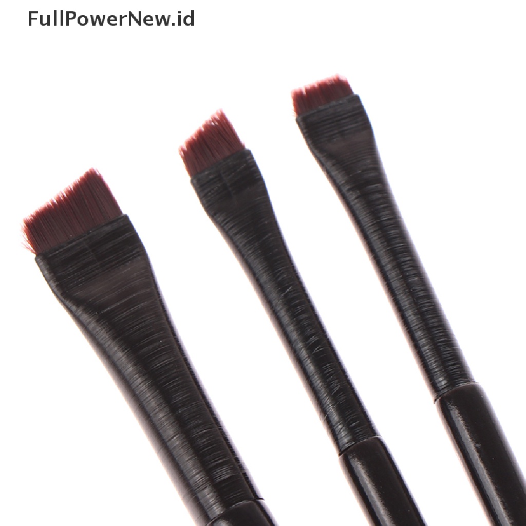 Power 3Pcs Kuas Kontur Alis Wajah Concealer Alis Eyeliner Blush Makeup Tools ID