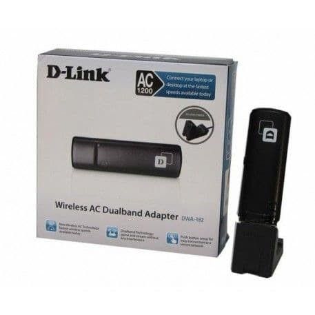 DLink / D-Link AC-1200 Wireless Dual Band USB Adapter DWA-182