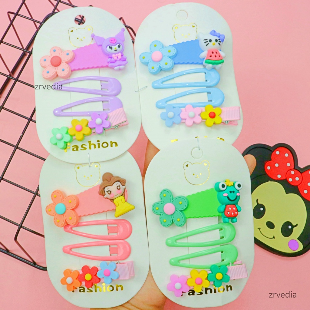 (ISI 4 PCS) Jepit Bite Anak Perempuan / Aksesoris Premium Hair Pin Jepitan Korea Balita  Gaya Korean Anak Cewek Kiosbalitaaprillia