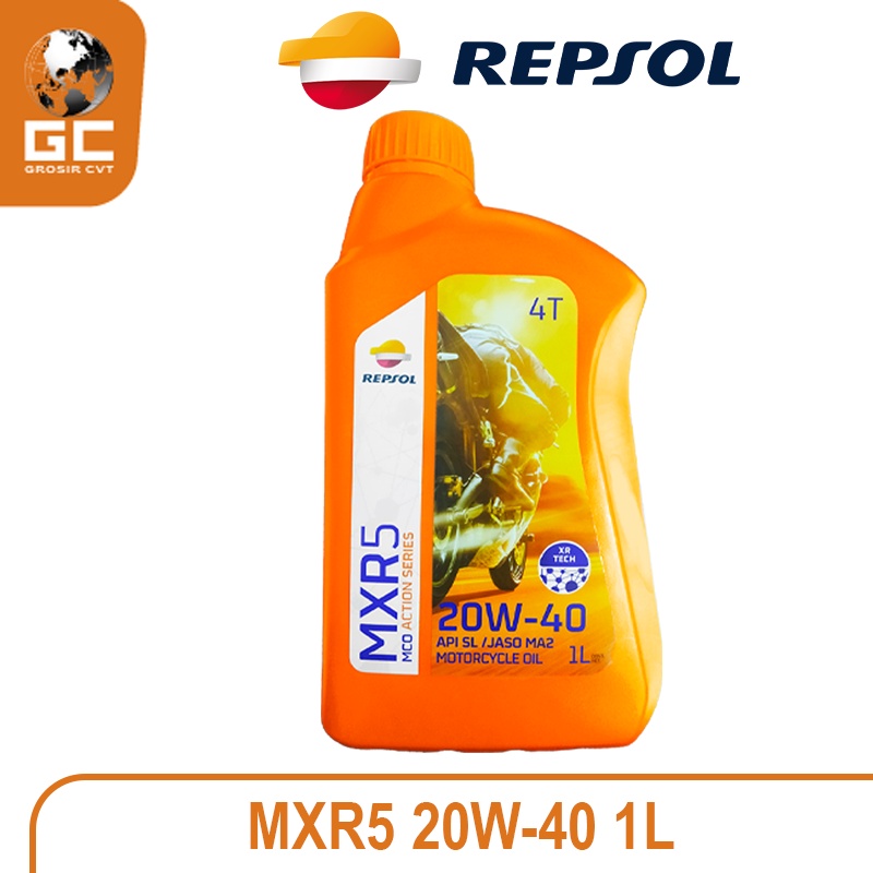 Repsol Oli Mesin MXR5 20W-40 API SL/JASO MA2 800ml