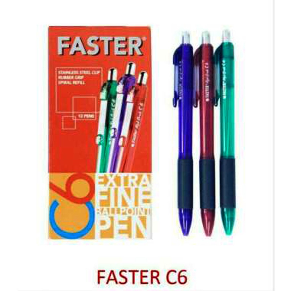 

Pulpen Faster C6 Hitam