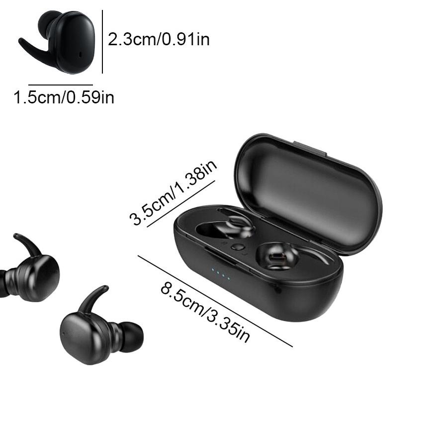 (COD) Y30 TWS Bluetooth Headset Bluetooth TWS Dengan Mikrofon 5.0 Earphone Bluetooth TWS HiFi Stereo Waterproof Earbuds Wireless Earphone Headset with Mic Headphone AH045 - ACS