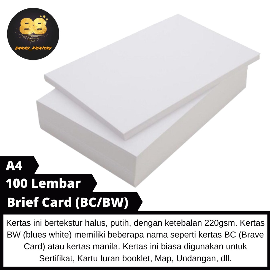 

[100] Kertas Brief Card Kertas Undangan Pernikahan Kartu Ucapan Kertas BC BW
