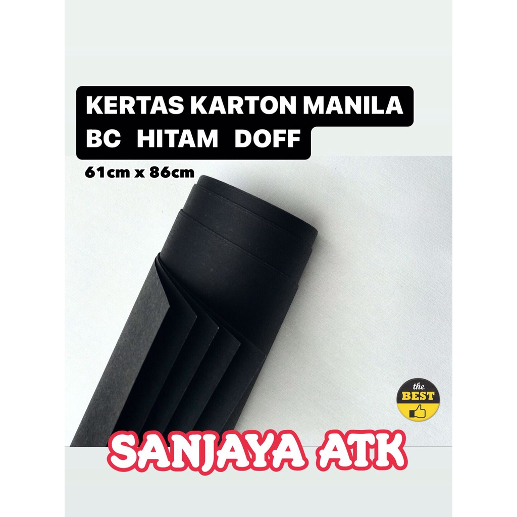 

IK6 Kertas Karton Manila BC Hitam Doff per roll 10 Lembar