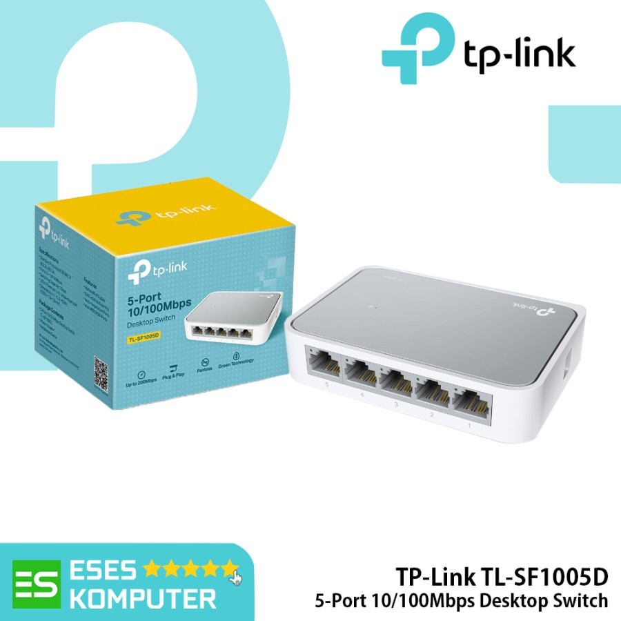 Switch Hub TP-Link 5 Port 10/100Mbps Destkop Switch - TL-SF1005D