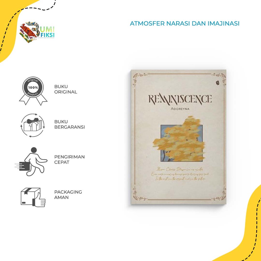 Buku Novel Reminiscence - Bukune - Adoreyna - Bumi Fiksi