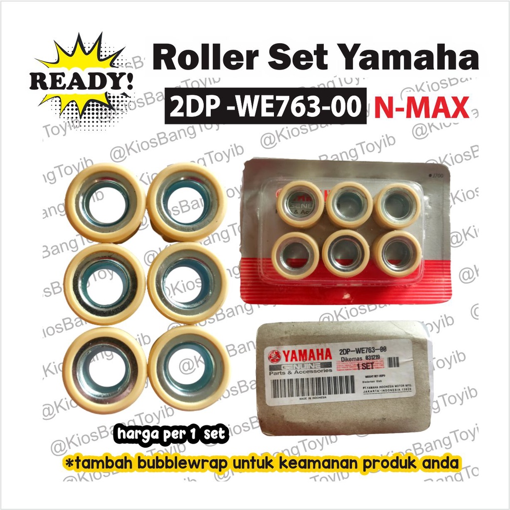 (6pc) Roller Weight Set Yamaha Nmax N-Max N Max (2DP-WE763)