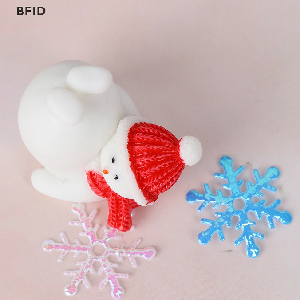 [BFID] Patung Hadiah Pohon Natal Snowman Santa Claus Peri Taman Miniatur Kerajinan [ID]