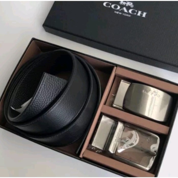 Ikat Pinggang Ikat Pinggang Pria Coach Original Men Belt Set Reversible Large