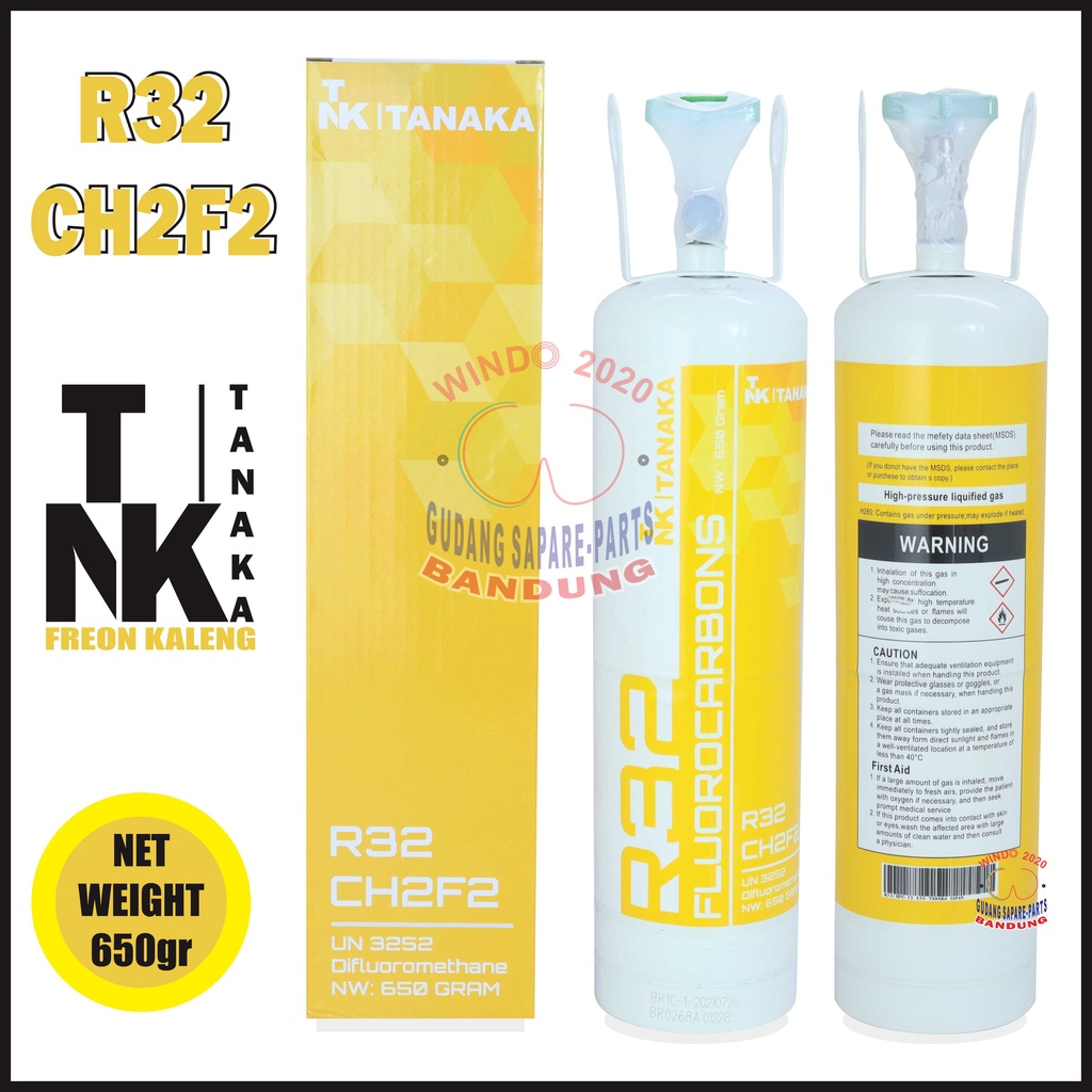 Refrigerant R32 Kaleng 1KG CH2F2 Fluorocarbon | Preon Model R32 1KG