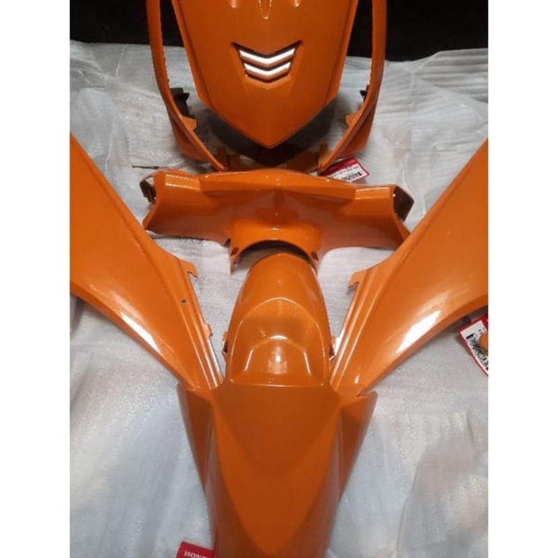 Cover Body Halus Orange full & Stripping set Beat karbu original AHM