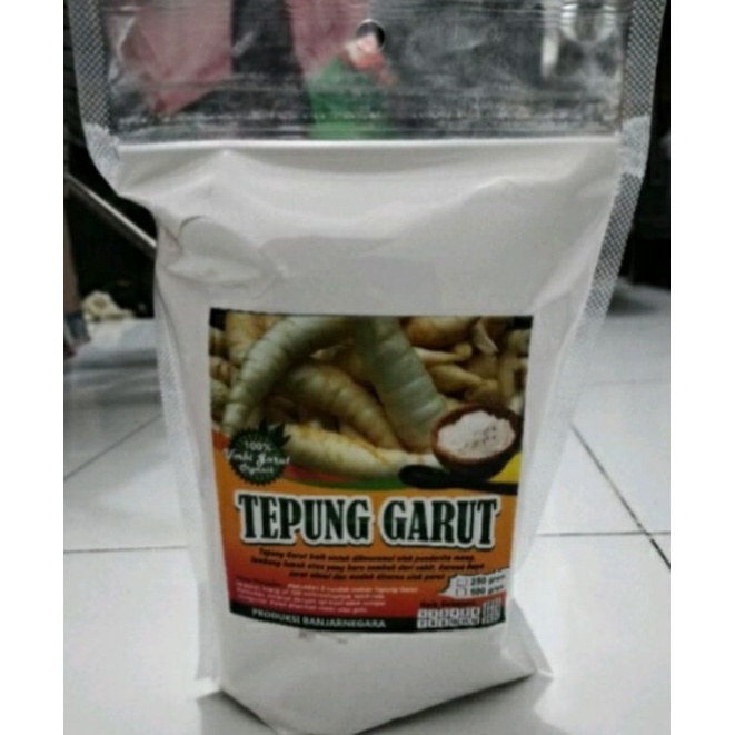 cod. Umbi/Aci angkrik Garut..tepung Garut..menyembuhkan penderita asam lambung..mag kronis.500grm