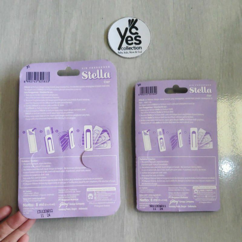 Stella Car Perfume Air Freshener Tempat + Refill Pengharum Mobil 45 Hari wangi mewah menyegarkan