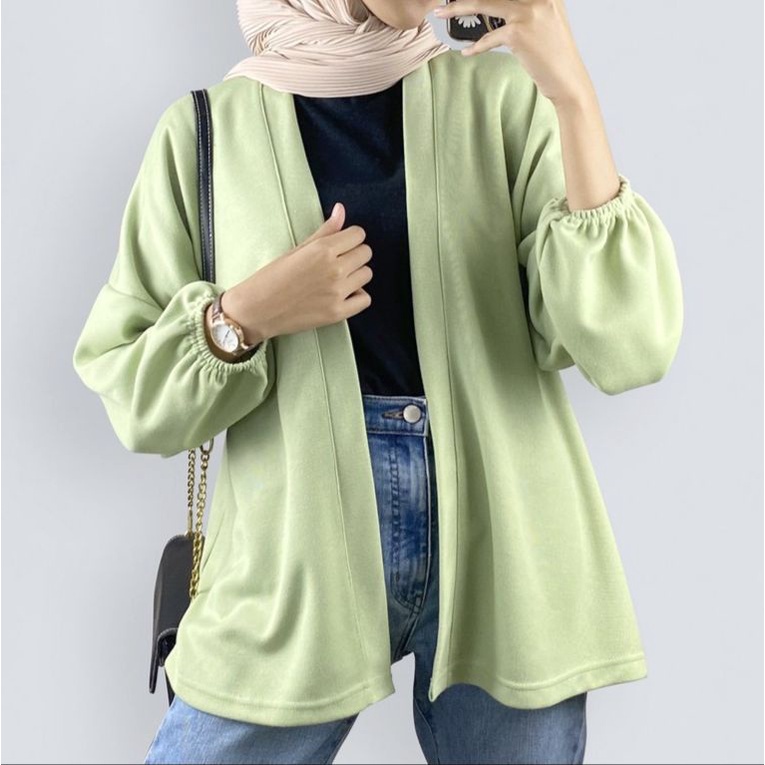 BEFAST - ZSO OOTD WANITA CARDIGAN SHANA / EMMA BALON CARDIGAN CREPE / Fashion kekinian Wanita / OOTD Daily Wanita Kerja/Kampus / Terlaris / Pakaian Wanita Casual / Cardigan Polos Formal / Outer Kekinian remaja ABG / Outfit Wanita Hijab Style