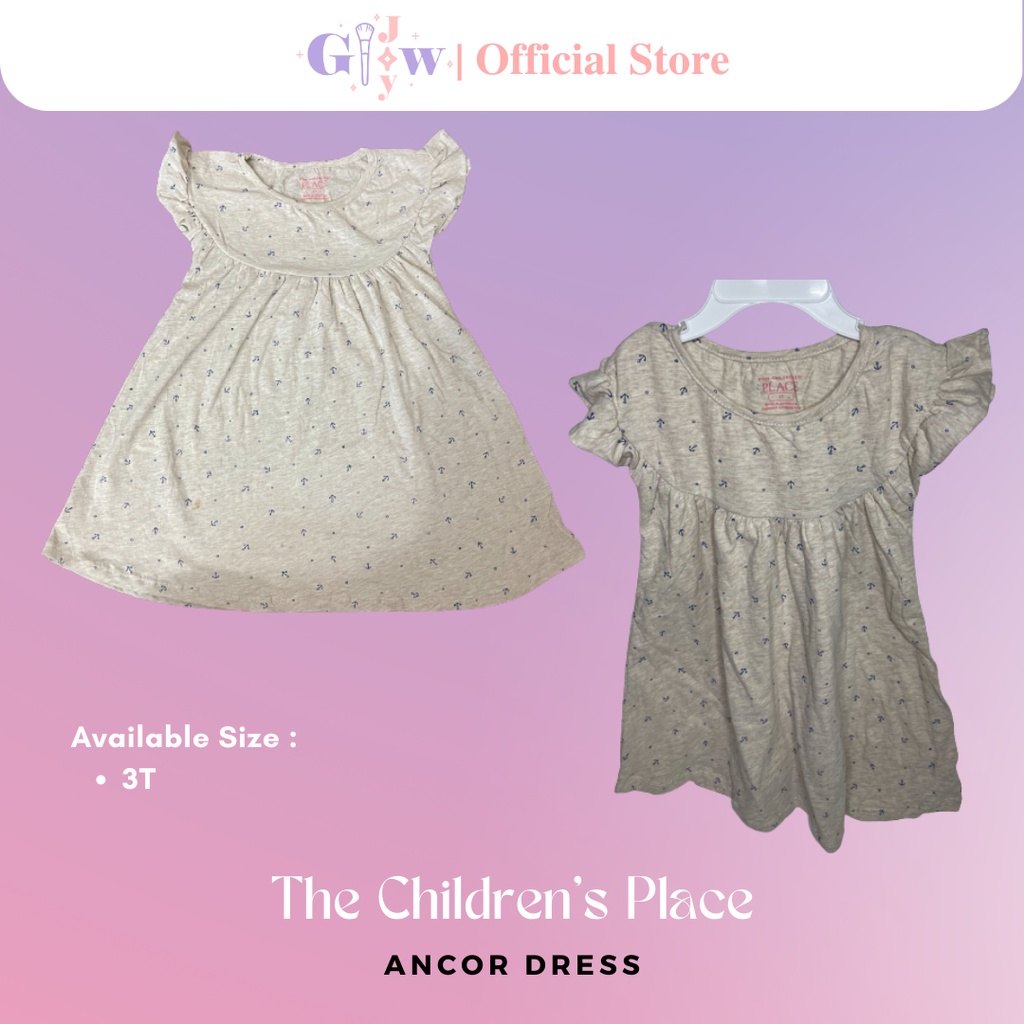 A5017 THE CHILDREN'S PLACE ancor dress / baju anak kecil bayi remaja girl bodysuit jumper pakaian perempuan laki laki cowo cewe cewek cowok kemeja overall lucu unik imut gemas gemes murah sisa ekspor export kaos kaus