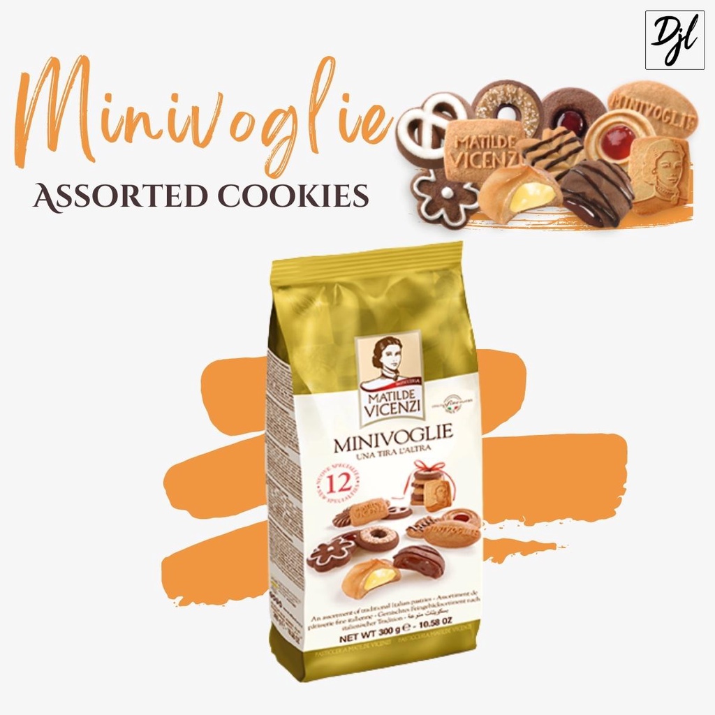 

Vicenzi Minivoglie Assorted Cookies Biskuit Aneka Rasa 1 Pouch