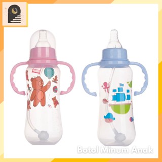 Image of Either.id - Botol Minum Anak Botol Susu 280ml Botol Minum Bayi BPA Free Dapat Sedotan Anti Tumpah
