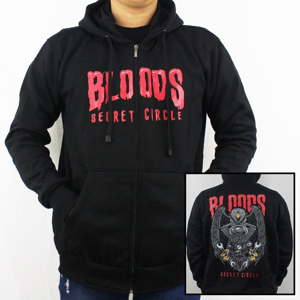 JAKET MUSIK BLOODS UNDERGROUND M L XL XXL 3 - JAKET HOODIE BLOODS - SWEATER HOODIE UNDERGROUND BLOOD