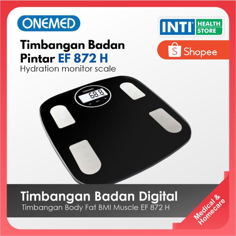 ONEMED Timbangan Badan DIGITAL Body Fat BMI Muscle EF 872H