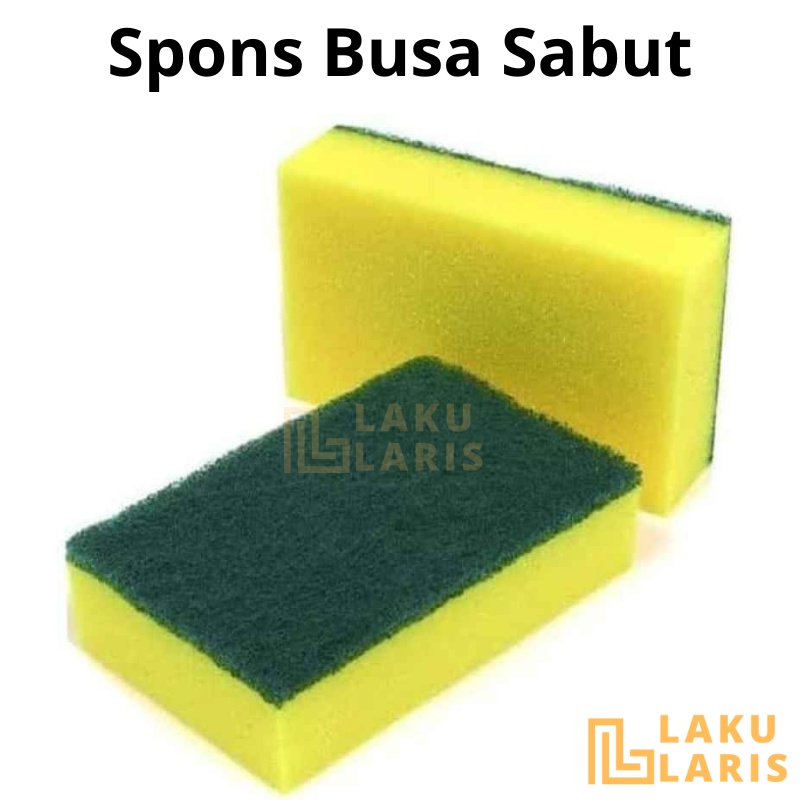 Busa Cuci Piring Sabut Hijau / Spon Busa Sabut Cuci Piring 2 Sisi