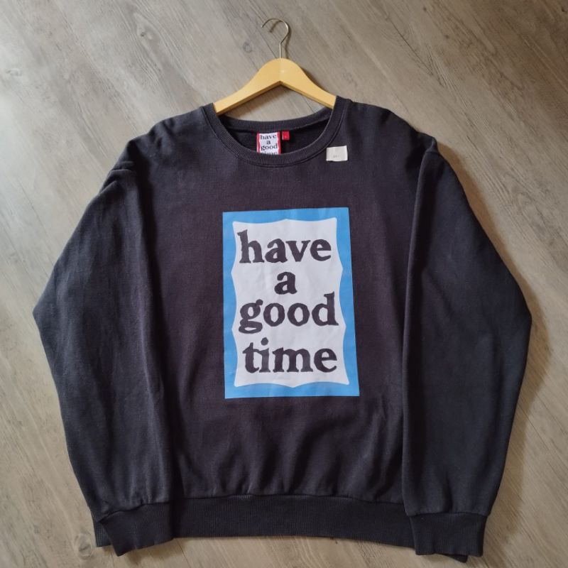 Crewneck have a good time Blue frame